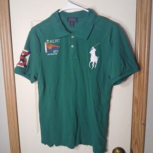 Polo Ralph Lauren Classic Green Shirt Boy's Youth XL 18/20